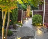 A-landscaped-garden-path-at-dusk